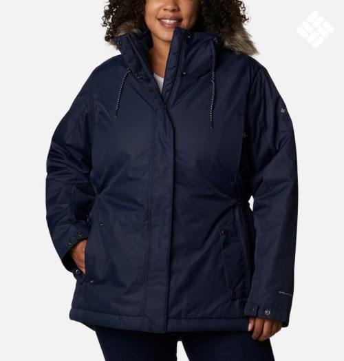 Women's Columbia Suttle Mountain II Insulated Jackets Navy | Plus Size CA-JL0CA